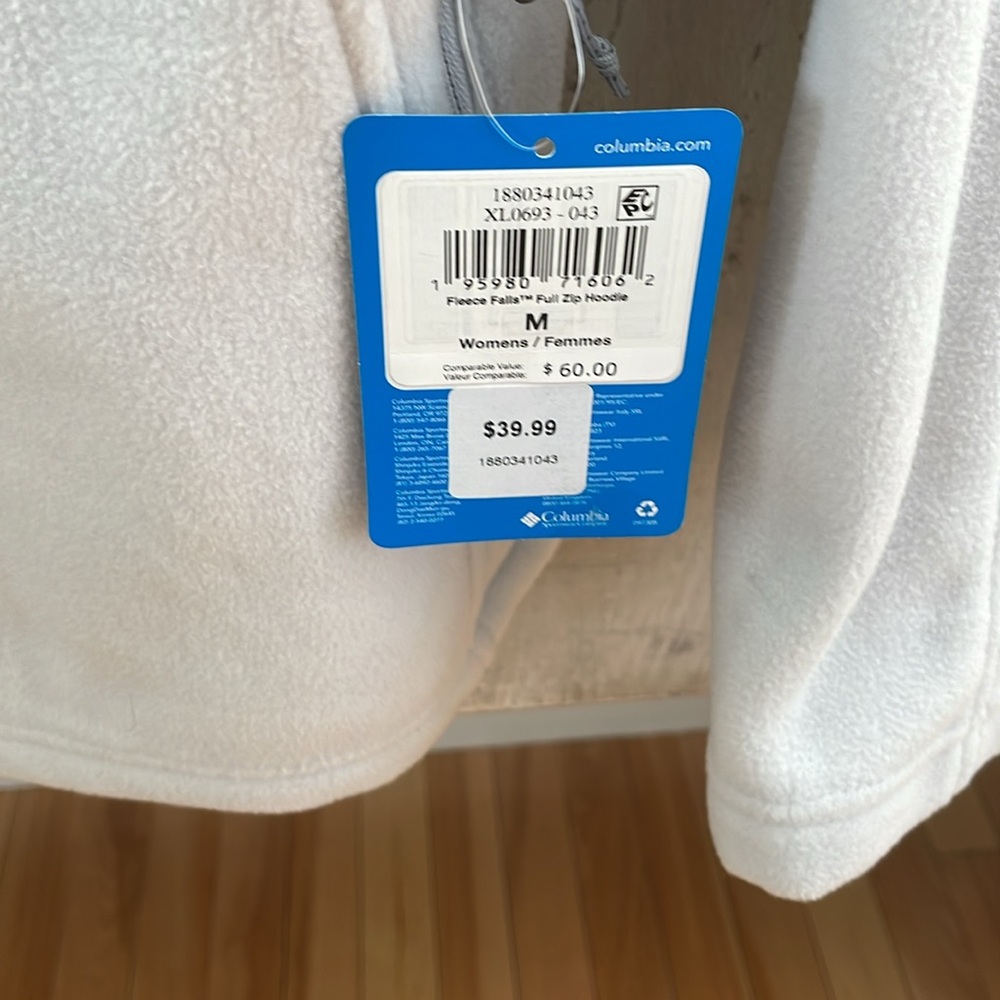 Columbia Cream Fleece Jacket NWT - Picture 4 of 4